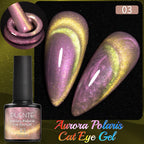PUETNE 7.5ML Amber Moonlight Cat Magnetic Gel Nail Polish Winter Nails Jelly Glass Cat Eye Soak Off UV Semi-Permanent Varnish