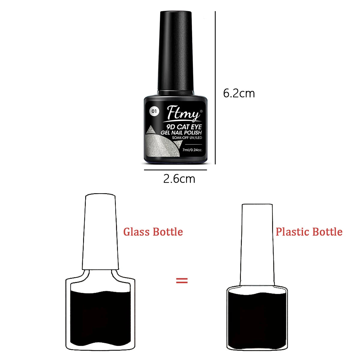 6 Colors Cat'S Eye Magnetic Nail Gel Set, Semi-Permanent UV LED Soak Off Nail Art, Smooth Intense Pigmentation, Odorless, Toxin-