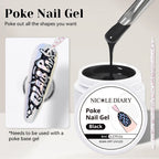 NICOLE DIARY White Non Stick Hand Extension Gel Nail Polish For 3D Shaping Carving Flower DIY Nail Art Extension Acrylic
