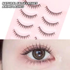 5 Pairs Soft Strip Lashes Manga Makeup Korean Natural False Eyelashes DINGSEN Natural Lashes Sleeve Anime Daily Eyelashes