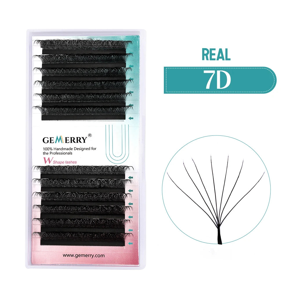 Gemerry YY Shaped Eyelash 3D 4D 5D 6D 8D Premade Fans Eyelash Extension W Shape Brazilian Volume Bloom Lashes Salons Makeup