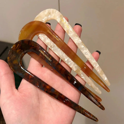 1 piece U-shaped hairpin and hairpin, Chinese hairpin Ins, retro and simple hairpin, hair accessory, comb tool