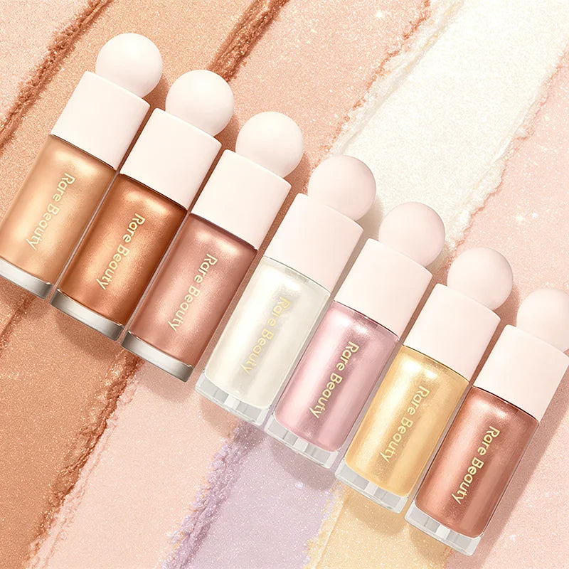 Rare Beauty Liquid Blush Highlighter Contour High Glossy Finish Luminizer Makeup Gel Face Body Brighten Glitter Natural Contour