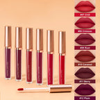 Matte lip gloss AB two sets, not stained with cup mouth red lip gloss
