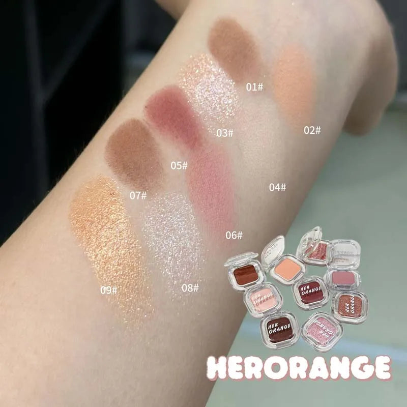 Monochrome Eyeshadow Palette Matte Wine Red Brown Eye Shadow Smoky Pearl Glitter Earth Low Saturation Matte Eye Shadow Makeup