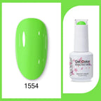 Clou Beaute 15ml Red Black White Green Neon Gel Nail Polish Base Top Coat Velvet Top 400 Colors Semi Permanent Gel Nail Varnish