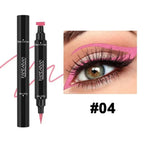 Black Eyeliner Stamp Triangle Dual-ended Liquid Eyeliner Waterproof Sweat-proof Quick Dry Eyeliner Makeup Seal Tool Cosmetics