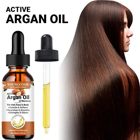 Morocco Argan Hair Oil Care Essence Nourishing Moisturizer Brightening Smooth Repair Improve Split Hair Firming Lifting Skincare