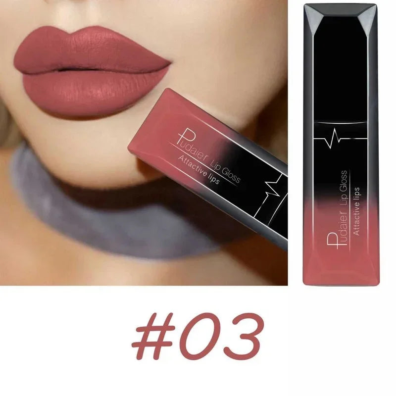 17 Colors Velvet Matte Liquid Lipstick, Waterproof Long Wear Lip Color, High Pigment Smooth Texture, Makeup for All Skin Types