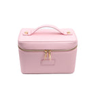 pu leather cosmetic bag with zoned storage and large capacity toiletry bag for autumn and winter new products