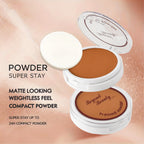 3 Pack Set Wheat Bronzing Powder For Dark Tone, Matte Finish, Sweatproof & Oil Control Powder, Concealer Contouring Foundation