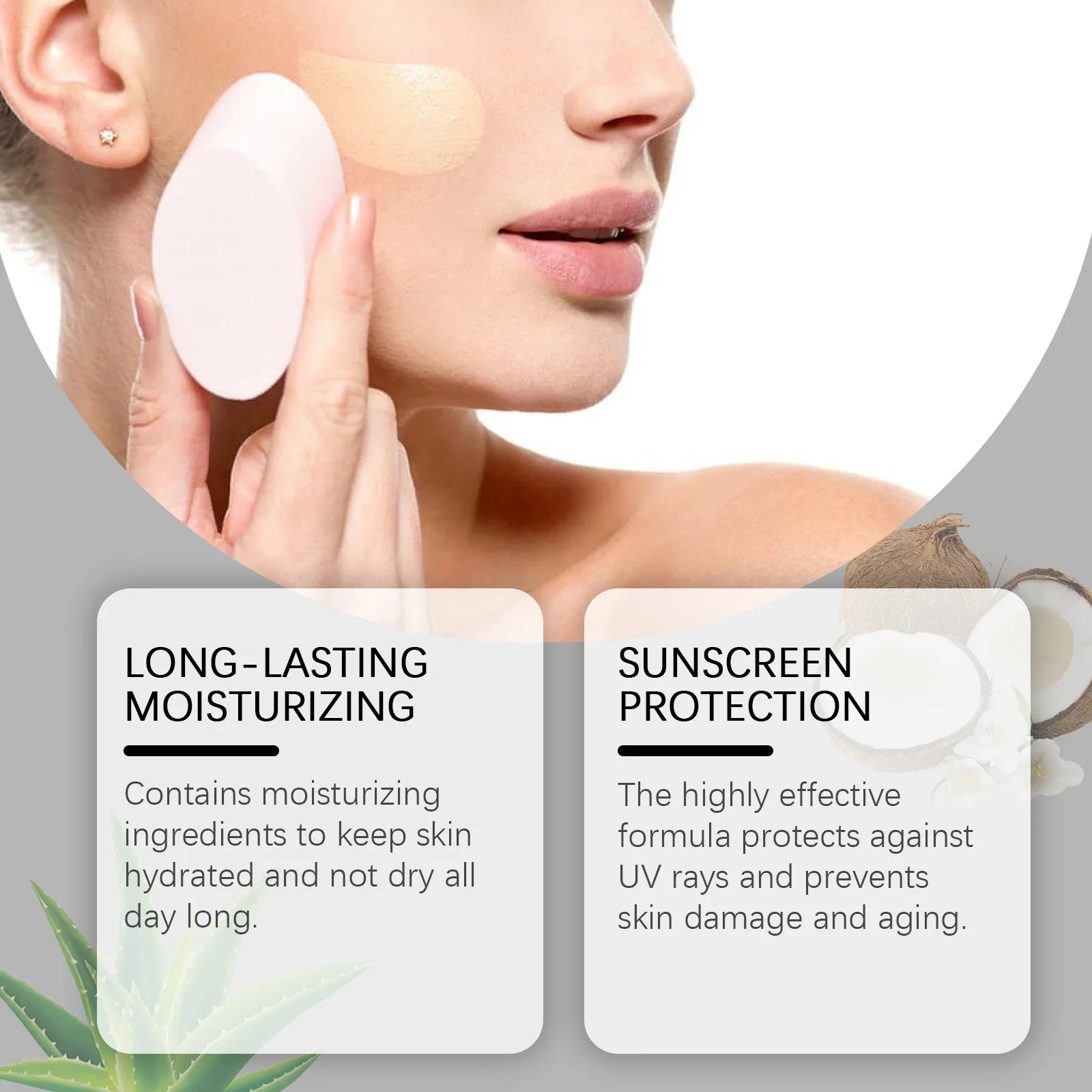 EELHOE Colour Change Foundation Spf 15 Oil Control Waterproof Sweatproof Matte Moisturizing Face Makeup Full Coverage Foundation