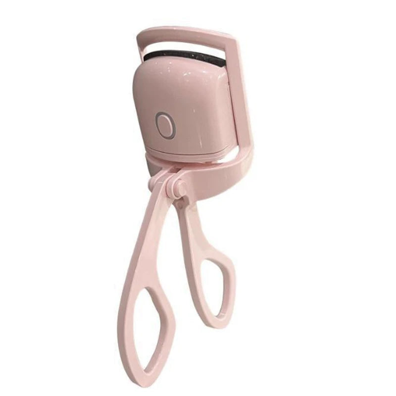 Heated Eyelash Curler with Lcd Display Silicone Pads Eyelash Protection Natural Curling Without Damaging Eyelashes Rechargeable