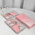 Pinky Heart Gege Bear Eyeshadow Palette Matte Pearlescent Earth Color Sequin Long-Lasting Eyeshadow And Contour Palette