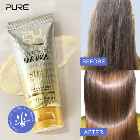 PURC Argan Oil Hair Mask Smoothing Nourishing Repair Damaged Frizz Conditioning Collagen Hair Treatment Hair Care
