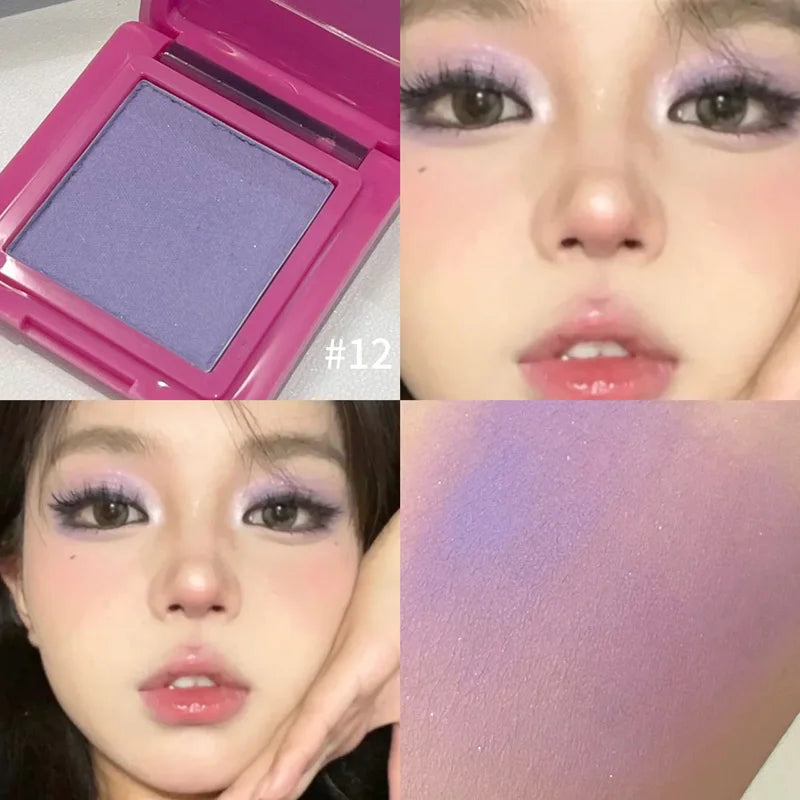 HERORANGE youth monochrome makeup eye shadow ins pearlescent fine flash natural delicate mashed potato eye shadow plate