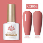 BORN PRETTY 10ml Gel Nail Polish Gel 130 Colors Semi Permanent Solid Nail Gel Varnish Soak Off UV Gel for Base Top Coat