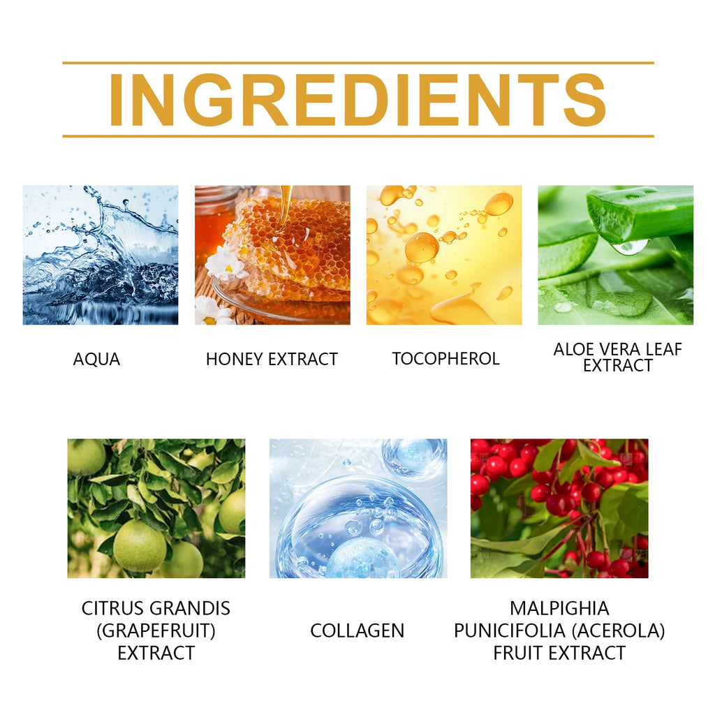 Honey Lip Mask, Moisturizing & Exfoliating Lip Care, Overnight Treatment for Soft Smooth Lip