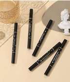 Black Eyeliner Stamp Triangle Dual-ended Liquid Eyeliner Waterproof Sweat-proof Quick Dry Eyeliner Makeup Seal Tool Cosmetics