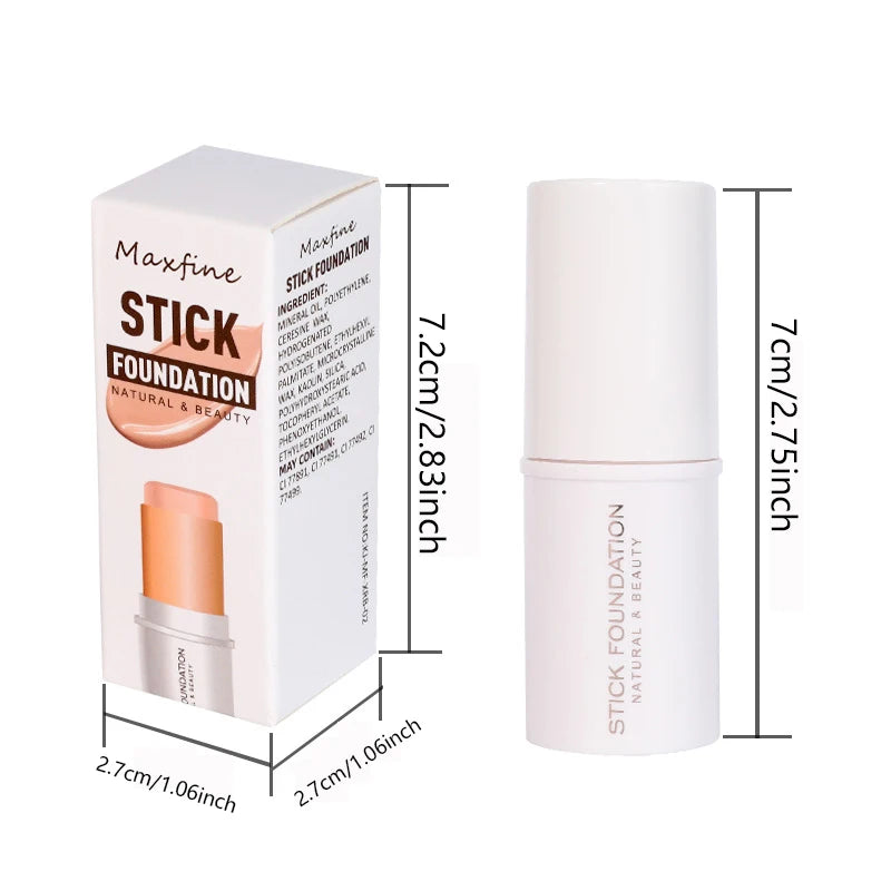 Foundation Stick Contouring Brightening And Even Skin Tone Paste Smooth Moisturizing Waterproof And Long Lasting Daily Makeup