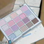 20 Colors Low Saturation Korean Eyeshadow Palette Purple Matte Pearlescent Long Lasting Waterproof Glitter Eye Shadow Eye Makeup