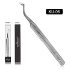 SAKURAHANA Anti-Static Eyelash Tweezers Professional High Precision Volume Extension Stainless Steel Anti-slip Makeup Tool