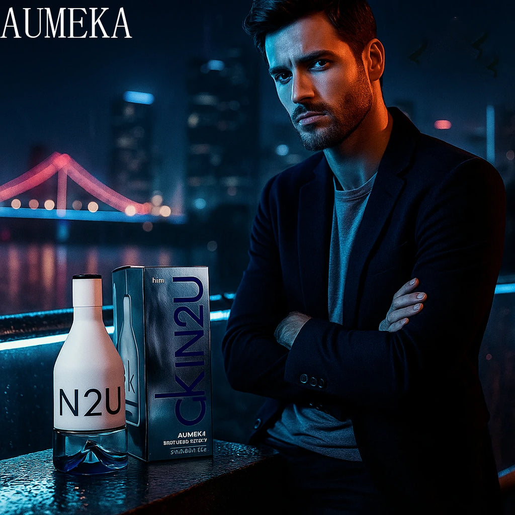 AUMEKA Cologne Perfume For Men Original Luxury Arabes Woody Eau De Toilette Man Gift Makeup 60ml AU080