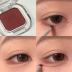 Red Brown Eyeshadow Palette Multifunctional Makeup Palette Silky Matte Coral Red Eyeliner Silkworm Lower Shadow Eyeliner Makeup