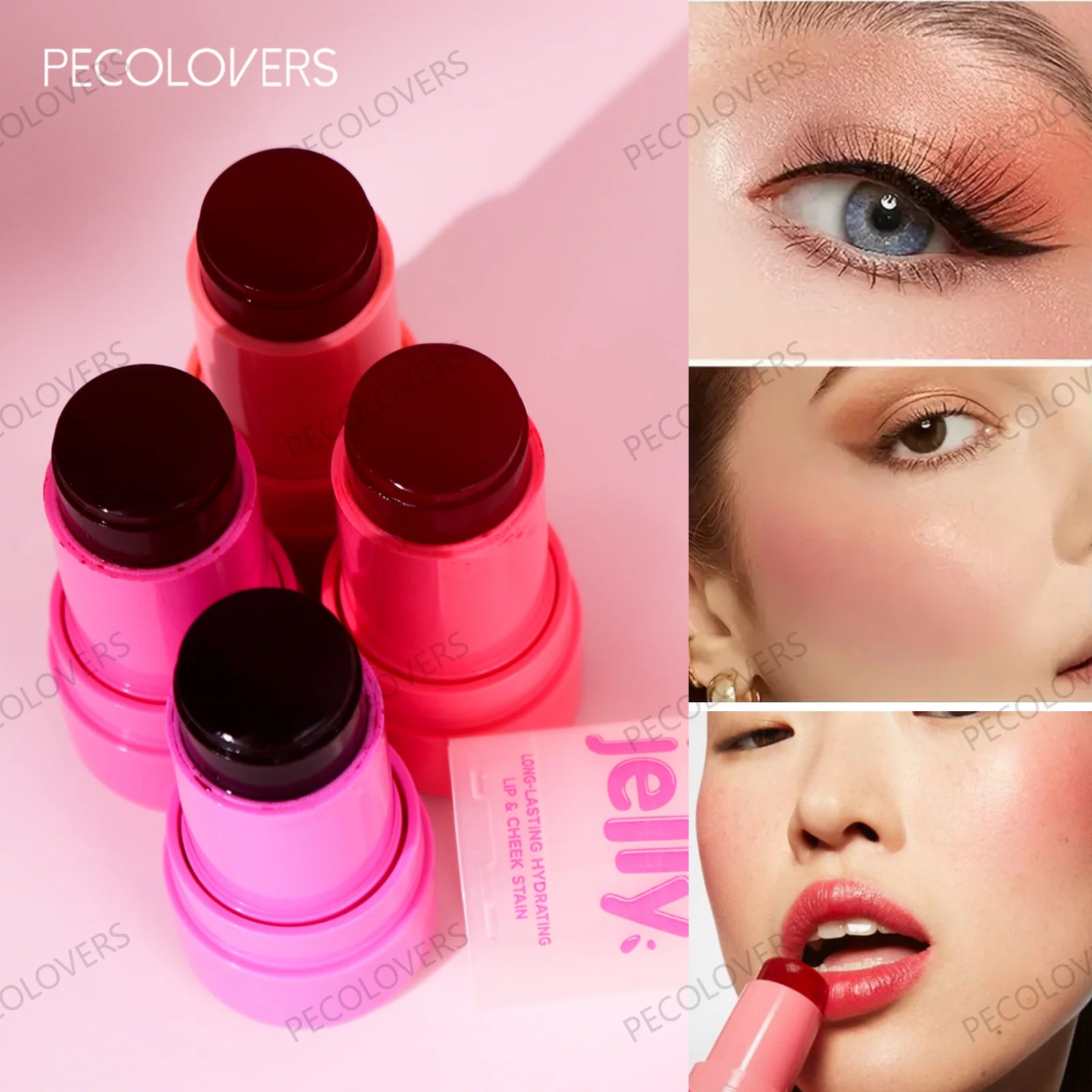 1PC Natural Soft, Long-lasting Jelly Blush - Gloss, Versatile, High Color Rendering, Suitable for Festival and Stage Makeup