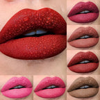 10 pcs/set Nude Lip Gloss Matte Velvet Lipstick - Matte Finish & Long-Lasting，Velvet Lip Gloss Gift Box, Halloween Stage Makeup