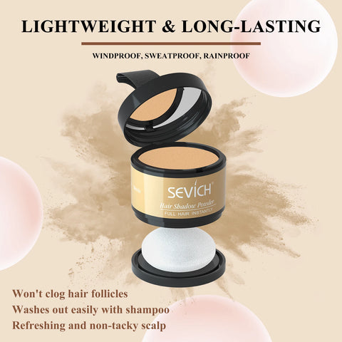 SEVICH Hairline Powder Black Blonde Root Cover Up Hairline Powder Hair Fluffy Shadow Powder Makeup Repair Fill Shadow Thinning