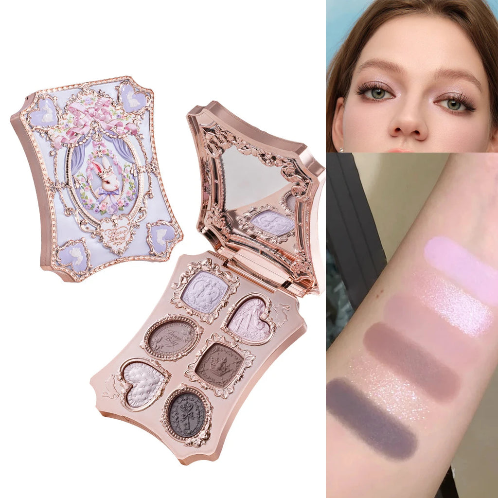 Flower Knows 2026 Bunny Garden Makeup Palette Cute Rabbit Themed Eyeshadow Blush Highlight All In One Cosmetic Collection