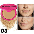 4 Color Oil Control Matte Face Powder Long Lasting Flawless Setting 1PC Powder Face Makeup Full Coverage Pressed Powder Gifts