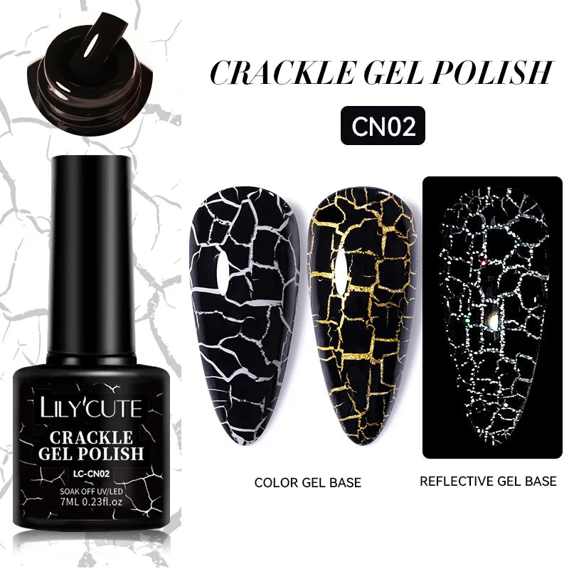 LILYCUTE 5ML Metallic Painting Liner Gel Nail Polish Super Bright Gold Silver Mirror Drawing Gel Semi Permanent Line French Nail