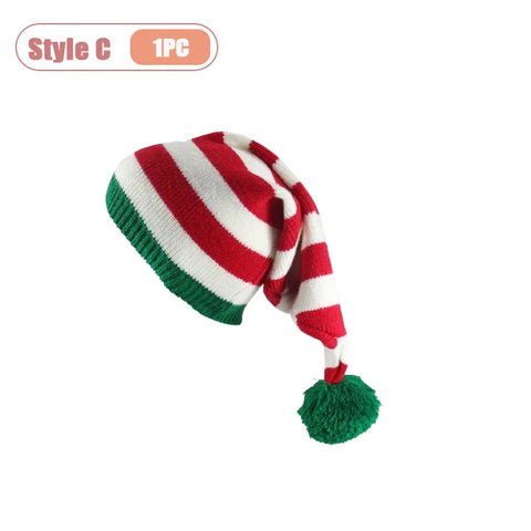 Christmas Hat Santa Costume Style Festive Beanie for Outdoor Activities Holiday Party Decoration and Christmas Gifts for Family