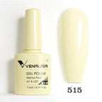Venalisa HEMA TPO FREE 7.5ml Gel Polish Nail French Pink Jelly Nude Collection Nail Gel Polish Glitter Gorgeous Soak Off UV LED