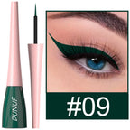 Matte Dark Green Liquid Eyeliner Pencil Waterproof Makeup Colorful Liquid Eye Liner Ultra-thin Long-Lasting Quick-Dry Eye Liner