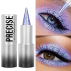 1PC Monochrome Glitter Eyeliner and Eyeshadow Pencil - Waterproof, Portable, Cutting-edge Design, Perfect Holiday Gift for Girls