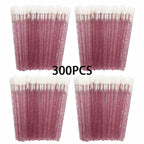 100/300PCS Crystal Lip Brush Lipstick Gloss Applicator Wands Wholesale For Eyelashes Extension Tool Kits Makeup Accessories