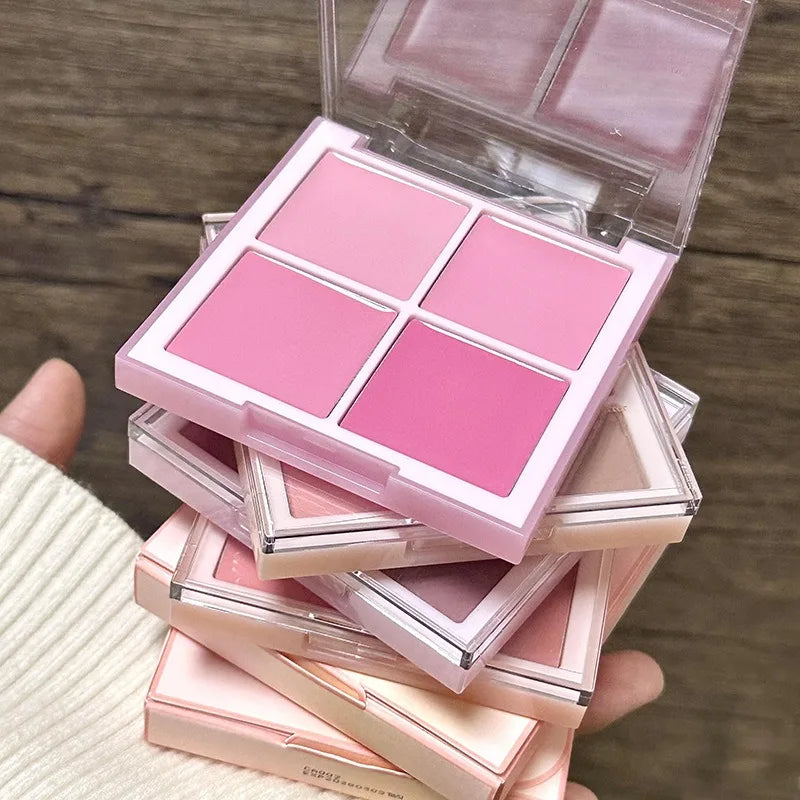 Multi-Purpose Creamy Blush Waterproof Moisturizing Highlighter Mud Cream Cheek Eyes Watery Peach Rouge Contour Tint Cosmetics