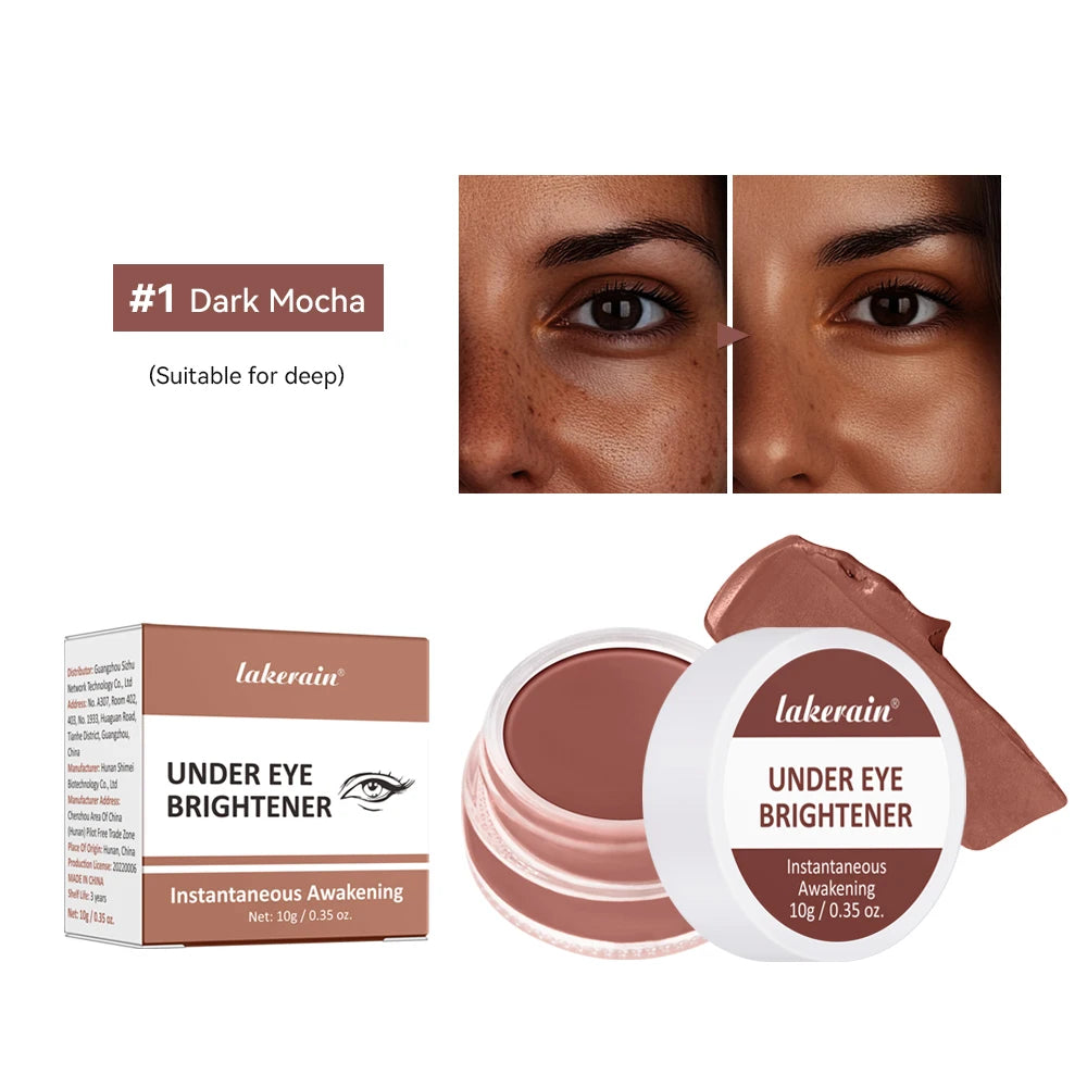 Lakerain Under Eye Brightener Hydrating Concealer Cream Medium Correction for All Skin Types Conceal and Brighten Dark Circles