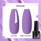 MEET ACROSS 7ml Red Blue Green Metallic Gel Nail Polish Super Bright Mirror Effect Semi Permanent LED UV Gel Nail Art Varnish
