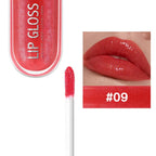 USHAS 12 colors mirror fine flash liquid lipstick pearlescent color waterproof sweatproof non-stick cup lip gloss