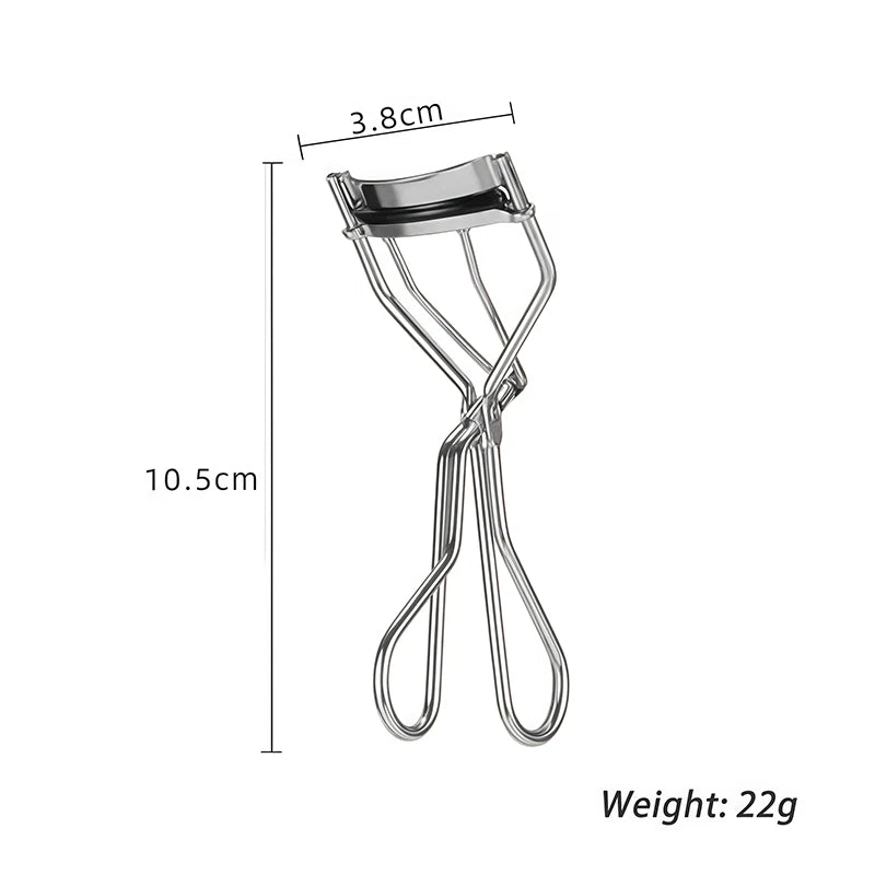 One portable wide-angle eyelash curler for women and girls, a makeup tool for the face and eyes.
