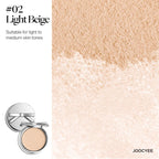 JOOCYEE Skin-melting Pressed Powder SILKY SOFT POWDER FOUNDATION Silver Bow Limited Edition Long-lasting Natural Makeup