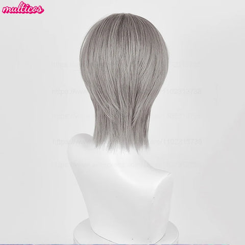 Till Cosplay Wig Alien Stage Cosplay Silver Grey Heat Resistant Hair Stage Show Conmic-Con Christmas Holloween Anime Wigs