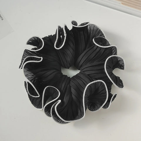 Korean Fashion Big Scrunchies For Girls Pink White Hairties For Bun Hairstyle Hair Bands Hair Accessories For Women Headwear