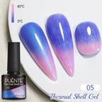 PUETNE 7.5ML Amber Moonlight Cat Magnetic Gel Nail Polish Winter Nails Jelly Glass Cat Eye Soak Off UV Semi-Permanent Varnish