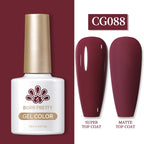 BORN PRETTY 10ml Gel Nail Polish Gel 130 Colors Semi Permanent Solid Nail Gel Varnish Soak Off UV Gel for Base Top Coat
