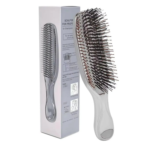 Premium Head Massager Scalp Brush Hair Massager Shampoo Brush Wet Plastic Detangling Brush Hair Cleaning Comb Hair Styling Comb